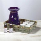 Ceramic Oil Burner - Star & Moon 1ct