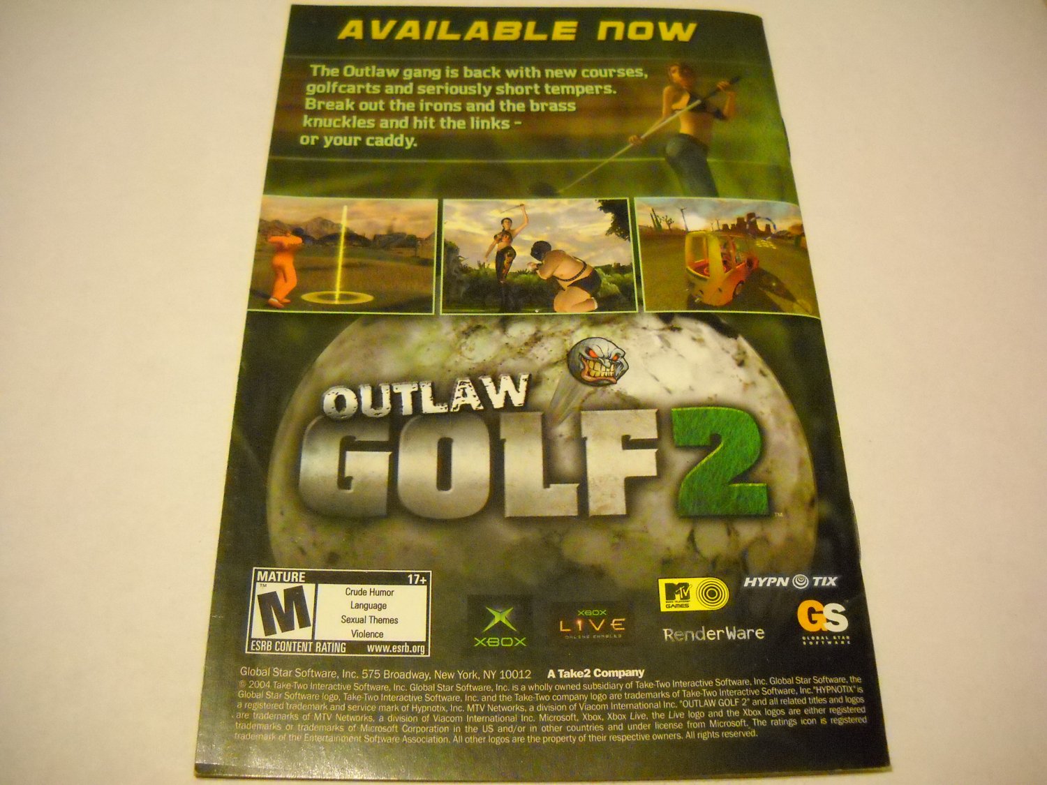 Preços de Outlaw Tennis para PAL Xbox