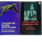 Three science fiction novels and Two martian novels by Edgar Rice Burroughs