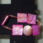 Mauve and Rose Mother of Pearl Stretch Bracelet