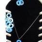 Blue Shell Disc Bracelet