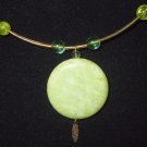 Gold and Green Necklace