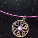 Purple Pendant Necklace