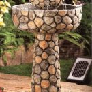 Solar Powered Wishing Well Water Fountain w/ Shipping!