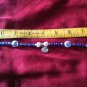 Beaded Blue SS "Believe" Charm Bracelet