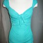 Teal Cap Sleeved Casual Top