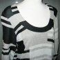 Black/White/Silver Cocktail Dress/Top