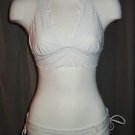 White Laced Halter Bikini