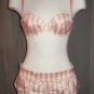 Victoria's Secret Striped Bra & Garter Set - S