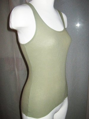 Olive Basic Ribbed Tank