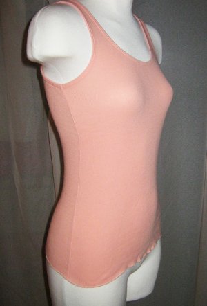 Peach Basic Ribbed Tank
