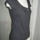 Dark Gray Basic Casual Top