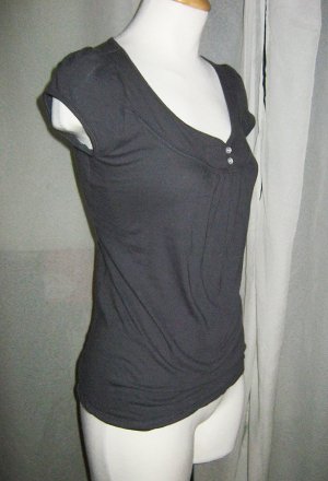 Dark Gray Basic Casual Top
