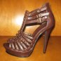 Brown 5" Gladiator Platform Heels