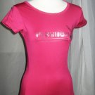 Magenta 'Playboy' Nylon Top