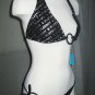 Black 'Playboy' Halter Teeny Bikini