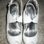 White Pinup PeepToe Heels