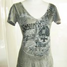 Gray Embellished Tee