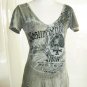 Gray Embellished Tee