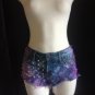 Custom Blue & Purple Studded Denim Shorts Size 5