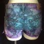 Custom Blue & Purple Studded Denim Shorts Size 5