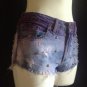 Custom Purple Studded Denim Shorts Size 5