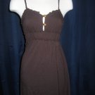 Brown Ruched Summer Tank size M