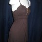Brown Ruched Summer Tank size M