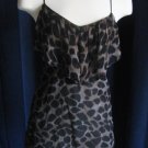 Flowing Chiffon Animal Print Top/Dress S