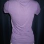 Basic Purple Scoop V-Neck Tee S