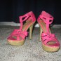 Hot Pink Patent Platform Stiletto Heels 8
