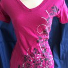 Fuchsia Mickey & Minnie Mouse Disney Love Tee XS