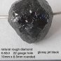 6.82ct Natural Rough Diamond Bead BLACK