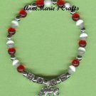UNIVERSITY OF ARKANSAS RAZORBACK CHARM BRACELET