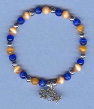 SOFTBALL MOM STERLING SILVER CHARM BRACELET