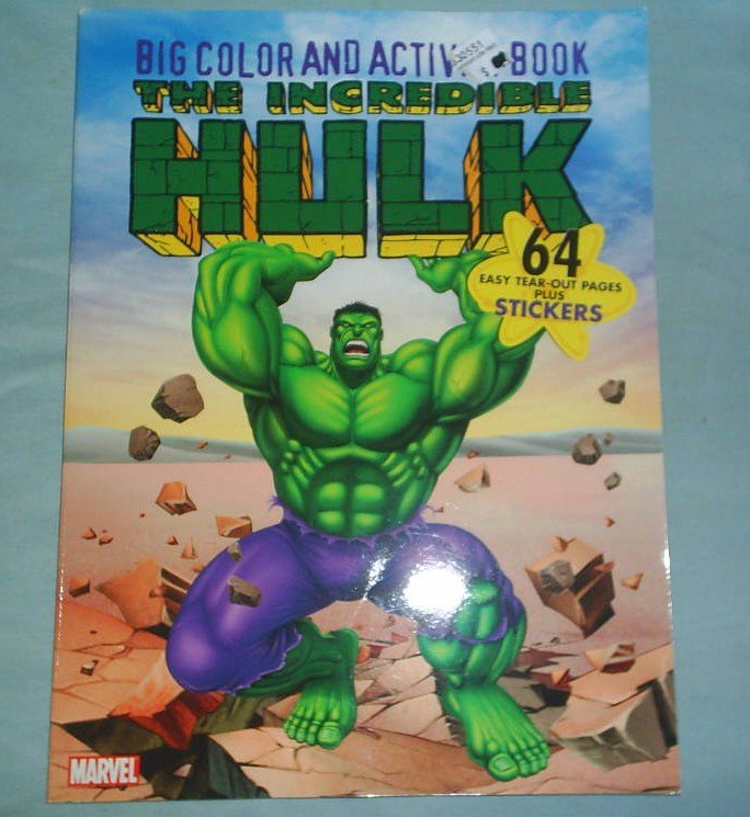 THE INCREDIBLE HULK Big Color + Activity Book New