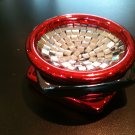 Red mirrored tealight holder