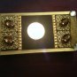 Wooden Base tealight holder - handmade -beadwork