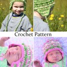 Crochet Pattern for Baby Bobble Beanie - Sizes Newborn-Toddler