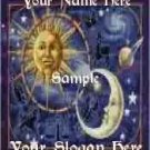 MYSTICAL CELESTIAL SUN, MOON & STAR STYLE LOGO AND MATCHING IMAGE
