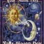 MYSTICAL CELESTIAL SUN, MOON & STAR STYLE LOGO AND MATCHING IMAGE