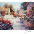 VILLAGE VIEW III Fine Art Lithograph Print Signed by Alex Perez COA
