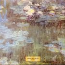 WHITE AND PURPLE WATER LILIES Fine Art Print Repro by Artist CLAUDE MONET