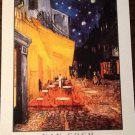THE CAFE TERRACE ON THE PLAZA DU FORUM ARLES AT NIGHT Fine Art Print Repro Artist VINCENT VAN GOGH