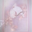 TWO WHITE COCKATOOS IN A MAGNOLIA TREE Fine Art Lithograph Print Repro by Artist T. C. Chiu