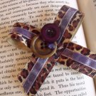 Purple and Leopard Bow
