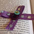 Aqua and Purple Bow