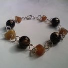 Gold and Brown Elegant Bracelet