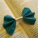 Teal and Silver Bow