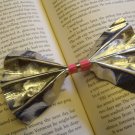 Silver and Pink Bow